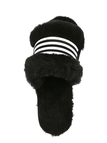 EMU Australia Shearling "Wrenlette" Slides (Black)