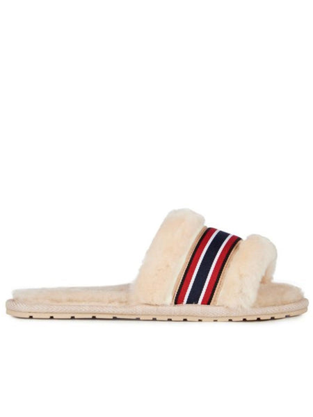 EMU Australia Shearling "Wrenlette" Slides (Natural)