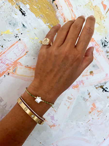 STARSTRUCK Bead + Pearl Bracelet (Apple) • LAST ONE