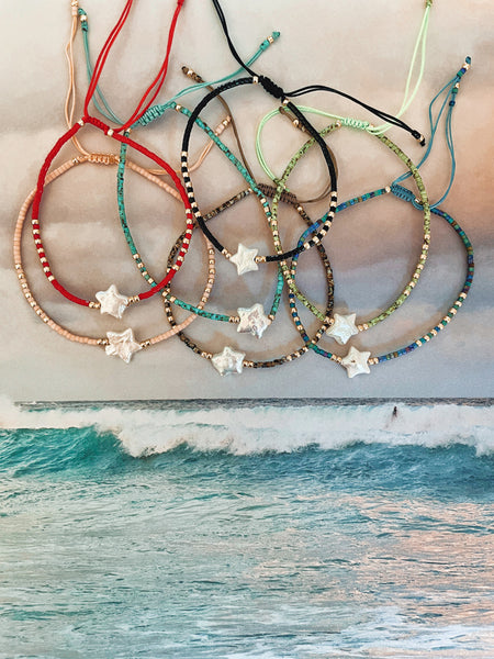 STARSTRUCK Bead + Pearl Bracelet (Apple) • LAST ONE