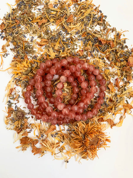 STRAWBERRY QUARTZ Crystal Bracelet