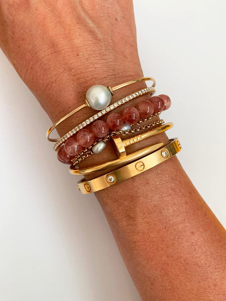 STRAWBERRY QUARTZ Crystal Bracelet