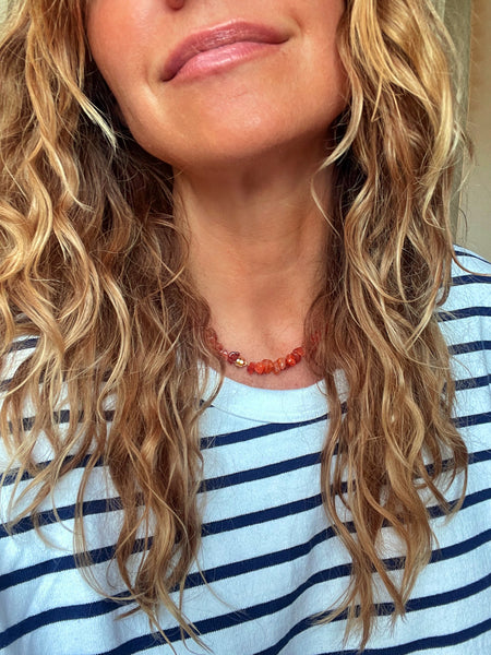 The Surfer Boy Necklace (Carnelian)