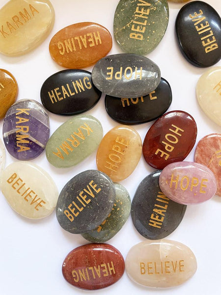 Palm Stone Word Crystal (HOPE)