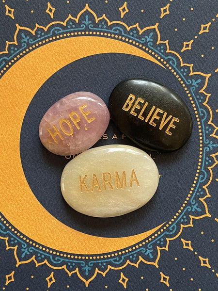 Palm Stone Word Crystal (HOPE)