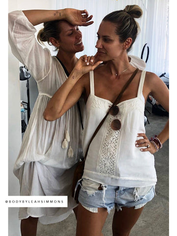 Chowchilla Vintage Indian GYPSET Dress • "White Cotton Voile"