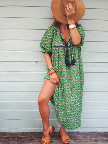 Chowchilla Vintage Indian GYPSET Dress • "Marley" • BACK IN STOCK