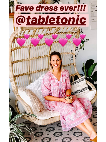 Chowchilla Vintage Indian GYPSET Dress • "Tulsi" • BACK IN STOCK