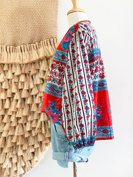 Chowchilla Vintage Indian GYPSET Blouse • "Manon" • BACK IN STOCK