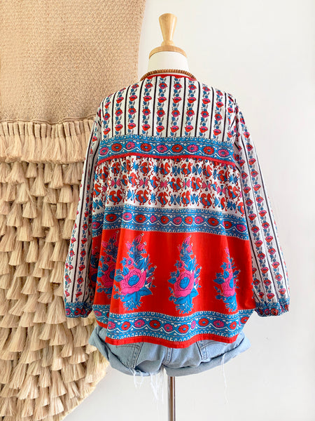 Chowchilla Vintage Indian GYPSET Blouse • "Manon" • BACK IN STOCK