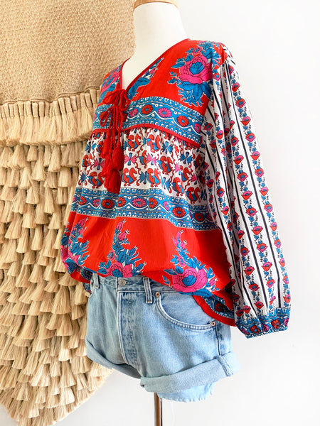 Chowchilla Vintage Indian GYPSET Blouse • "Manon" • BACK IN STOCK