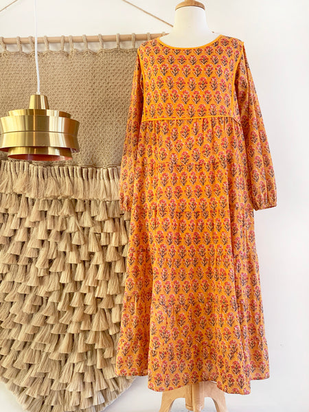 Chowchilla Vintage PRAIRIE Dress • "Amber" • LAST ONE (Size L)