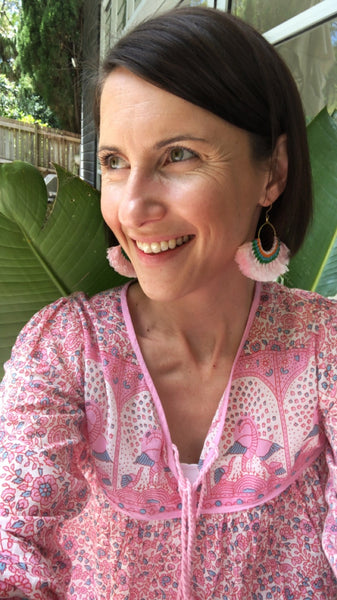 Chowchilla Vintage Indian GYPSET Blouse • "Tulsi" • BACK IN STOCK