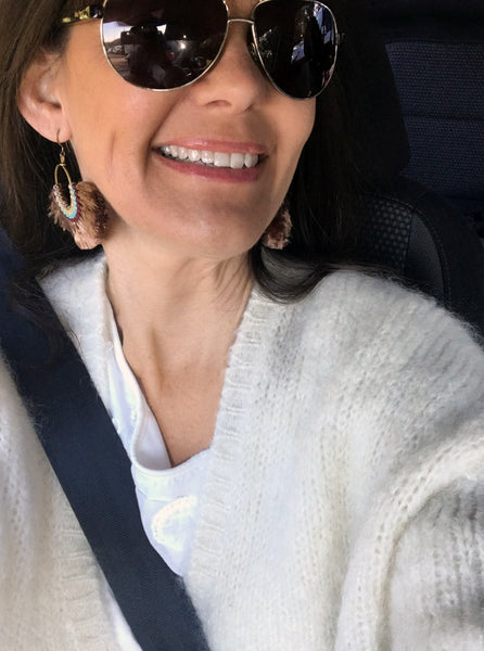 Havanah Ray Tassel Earrings (Mocha)