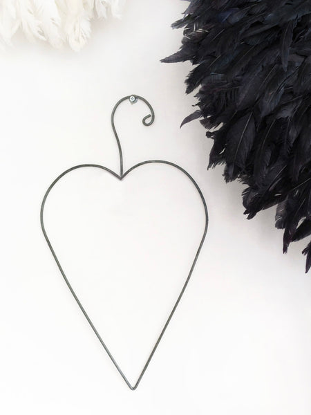 Zinc Hanging Heart Decoration